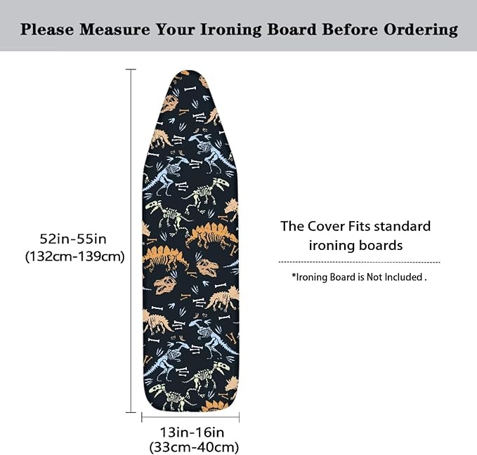 Dinosaur Ironing Covers with Thick Padding and Elasticized Edge Christmas