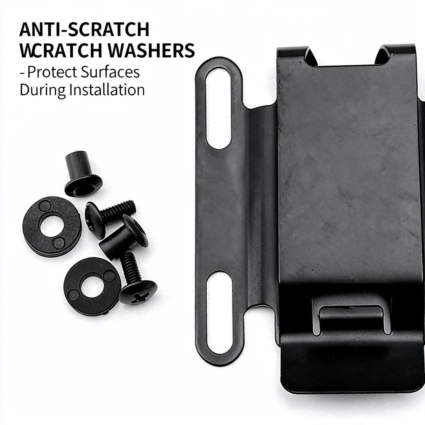 FJYXCHENXM 2 Pairs Stainless Steel Kydex K Sheath Clip, Universal Knife Scabbard Waist Clip – Ideal for Securing Knife Sheaths on Belts During Outdoor Camping, Hiking & Daily Carry
