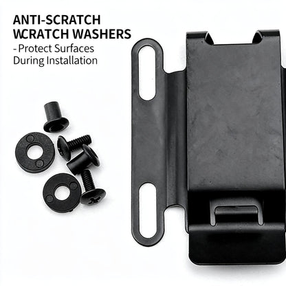 FJYXCHENXM 2 Pairs Stainless Steel Kydex K Sheath Clip, Universal Knife Scabbard Waist Clip – Ideal for Securing Knife Sheaths on Belts During Outdoor Camping, Hiking & Daily Carry