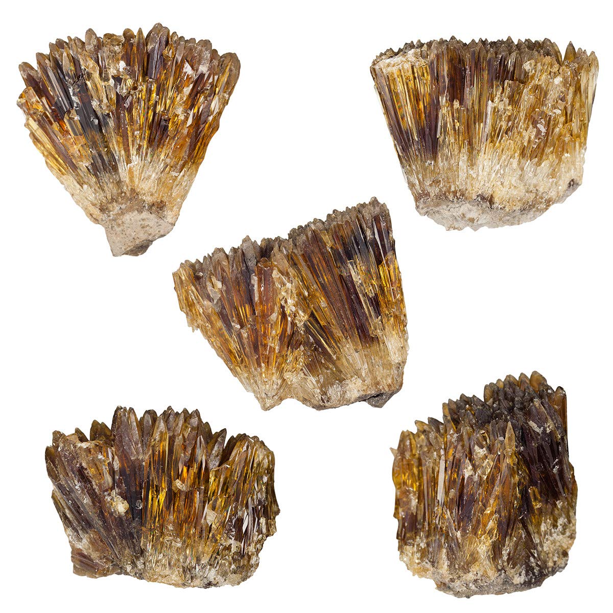 mookaitedecor Bundle - 2 Items: Natural Raw Amber Calcite Crystal Cluster Geode Stone & Natural Celestite Mineral Crystal Geode Cluster Specimen Stone for Crystals Healing Home Decor