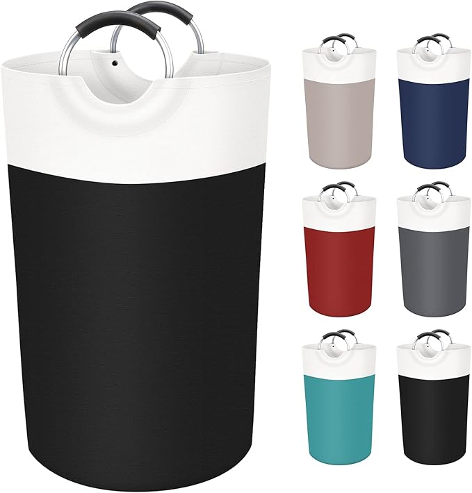 BlissTotes 90L Laundry Basket, Freestanding Laundry Hamper, Collapsible Dirty