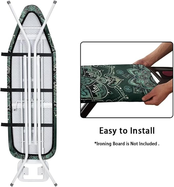 Boho Mandala Ironing Board Cover Heat Resistance & Resist Scorching Iron Board