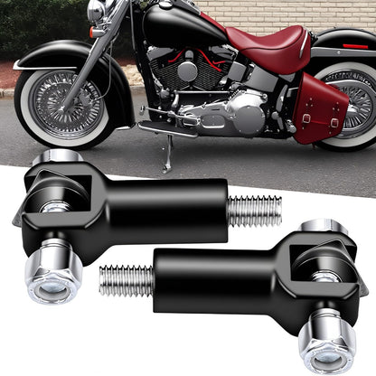 Passenger Foot Peg Support Mount Clevis Kit Compatible With Harley Davidson Softail 2000-2006 (Black)