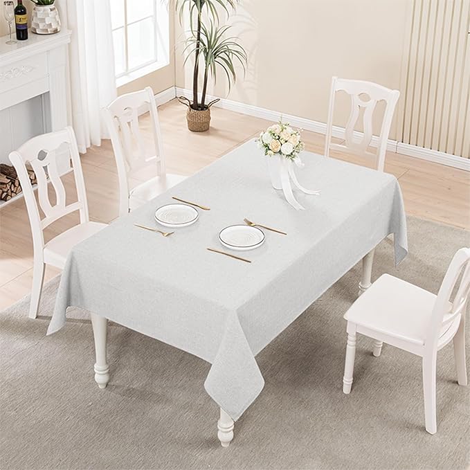 BALCONY & FALCON Rectangle Tablecloth Washable Wrinkle Resistant and Water