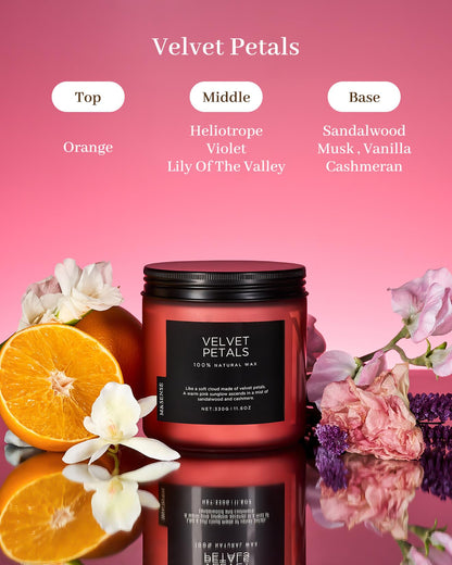 M&SENSE Sandalwood Rose Scented Candles for Home, 70 Hour Long Lasting 11.6oz Organic Natural Soy Wax Luxury Floral Classic Candle Gifts for Mother's Day