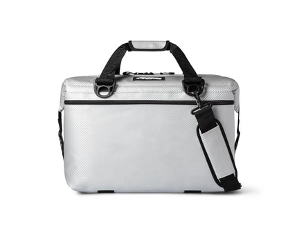 AO Coolers Expedition Carbon Soft Cooler with High-Density Insulation, Silver, 36-Can