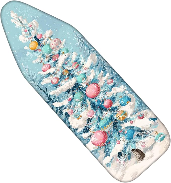 Nuxovilar Ironing Board Covers Snowy Winter Tree Pattern Polyester 15x54 Inches