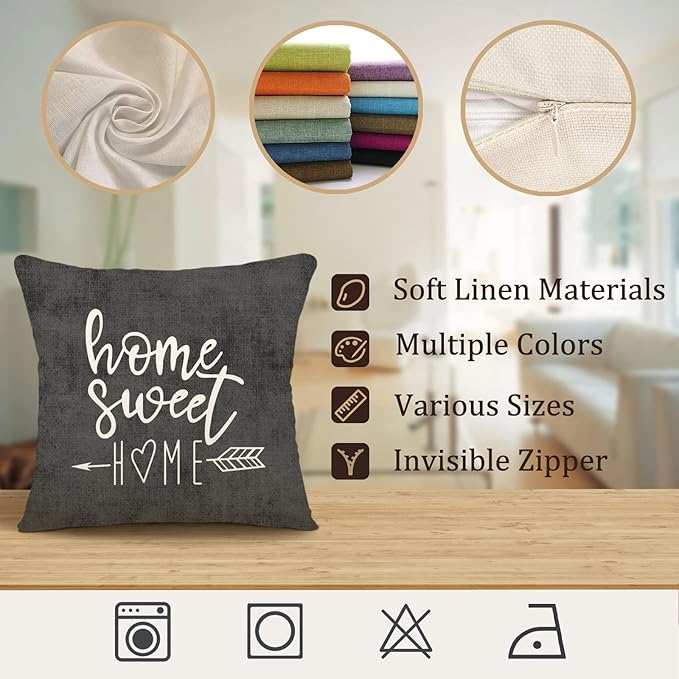 YCOLL Pillow Covers 20x20 Set of 4, Modern Sofa Throw Pillow Cover, Decorative