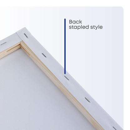 Fineway® Pack of 4 Artist Blank White Stretched Canvas Size 30cm X 40cm (12" X 16") - Ideal for Painting and Decorating. (Pack of 4)