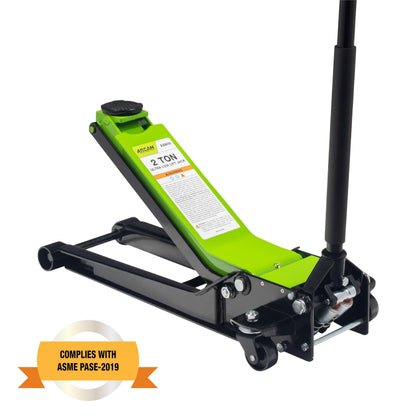 ARCAN 2-Ton (4,000 lb.) Steel Extra Long Reach Low Profile Floor Jack, 2.75 in. to 24 in. Lift Range, Model A20016