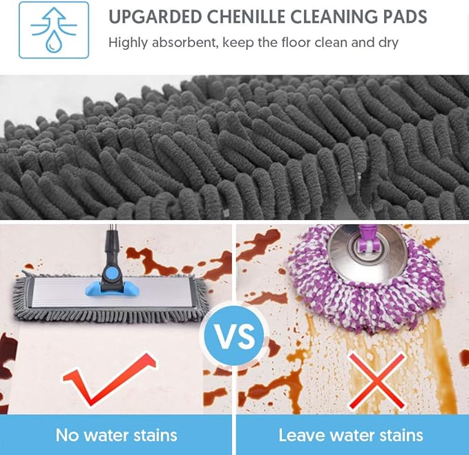 MANGOTIME Microfiber Dust Mop for Hardwood Floors