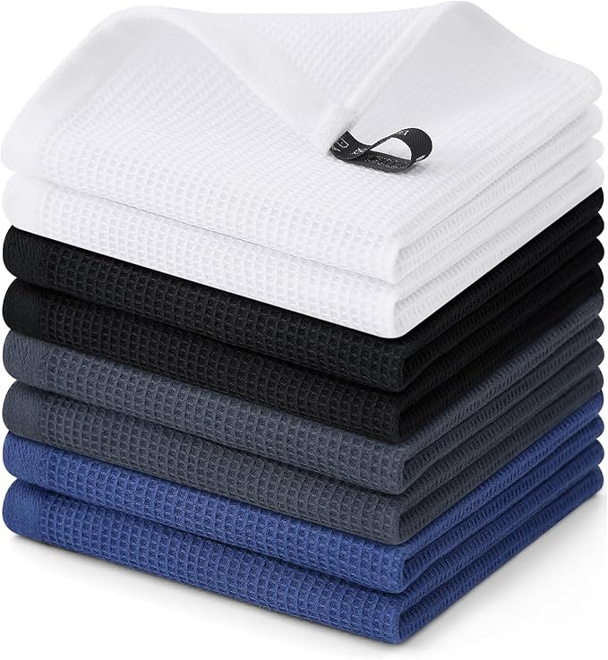 Homaxy 100% Cotton Waffle Weave Dish Cloths