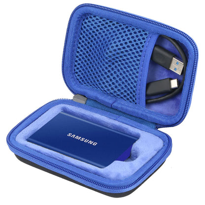 co2CREA Hard Storage Carrying Case for Samsung T7 Touch /T7 Portable State Drives 500GB 1TB 2TB External SSD Hard EVA Shockproof Storage Travel Bag
