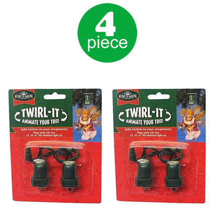 Kurt Adler Twirl-It Motor Pigtails, Set of 4