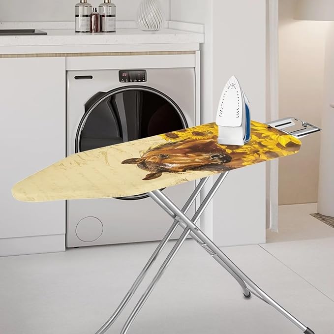 Sunflower Horse Ironing Board Cover Heat Reflective Anti-dust, Soft Fabric Cover