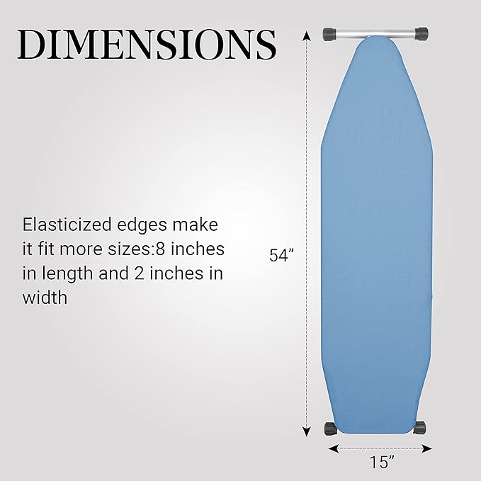 Ironing Board Cover and Pad | 100% Cotton Cover