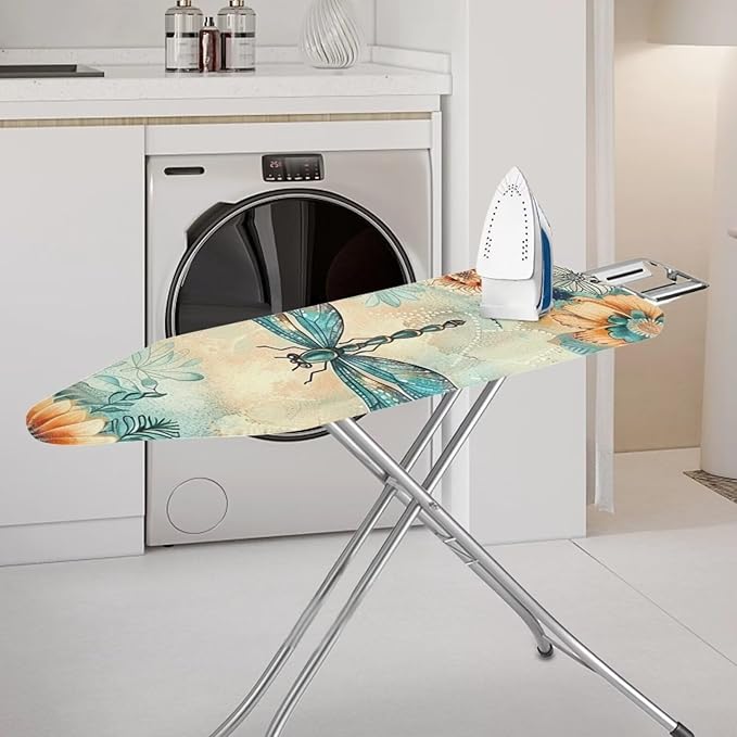 Mandala Flower Dragonfly Ironing Board Cover and Pad 15 X 54 Thick Padding