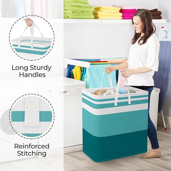 StorageRight Large Collapsible Laundry Basket Hamper