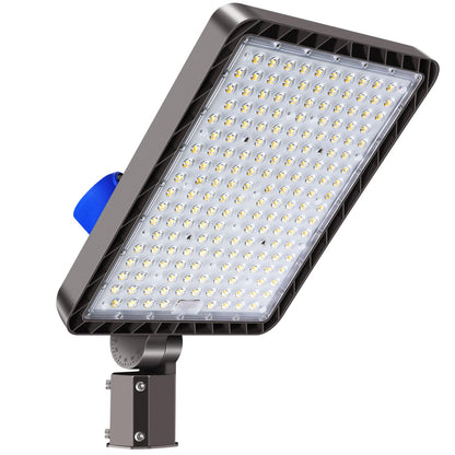 Juyace 480W LED Parking Lot Light,Slip Fitter Mount, 72000LM Shoebox Flood Light with Photocell, IP65 Waterproof Outdoor Area Street Light for Commercial Stadium Warehouse, 110-277V