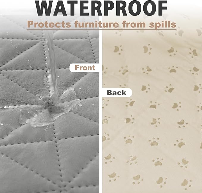 Ameritex Sofa Cover Waterproof for Seats Couch Cover for Dogs Pet Couch Cover