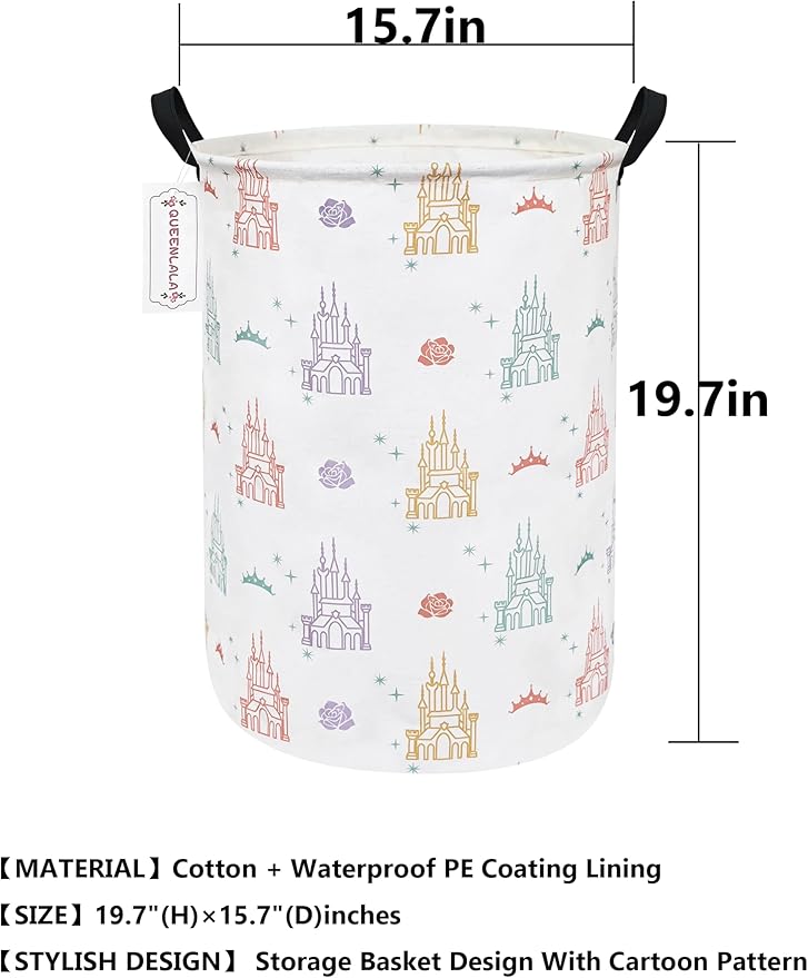 QUEENLALA Large Storage Basket, Laundry Hamper/Bathroom/Home Decor/Collapsible