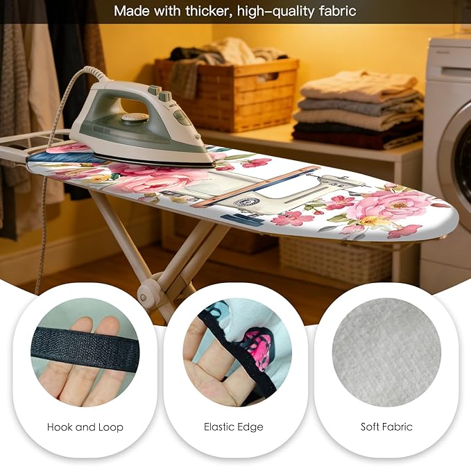 Nuxovilar Ironing Board Cover Needle Cotton 15x54 Inches | Ironing Board Cover