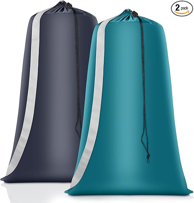 Heavy Duty Laundry Bag 2 Pack XL Nylon Laundry Bags