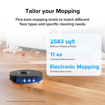 roborock Q7 Max+ Robot Vacuum and Mop with Auto-Empty Dock Pure, Hands-Free Cleaning for up to 7 Weeks, APP-Controlled Mopping, 4200Pa Suction, No-Mop&No-Go Zones, 180mins Runtime, Works with Alexa