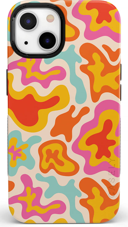 Casely iPhone 14 Case | Pastel Garden | Sunday Best | Compatible with MagSafe | Bold Protective Design