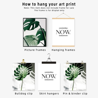 Botanical Prints Poster Wall Decor, Motivational Wall Art Prints Poster, 11x14 Canvas Prints Unframed Set of 4, Plant Posters Aesthetic for Bedroom
