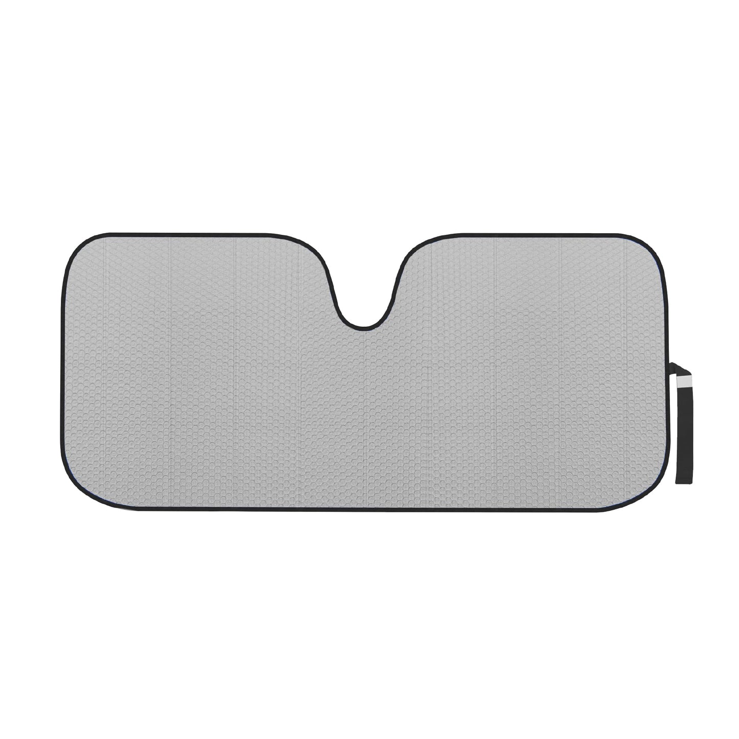 Motor Trend Gray Accordion Folding Car Windshield Sun Shade - Blackout Sun Visor for Car Windshield - Foldable Jumbo Sunshade and Front Window Truck Sun Screen for UV Sun Protection - 66 x 27