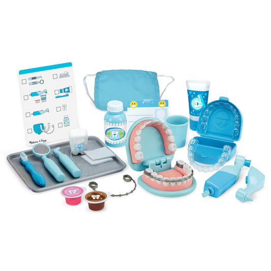 Melissa & Doug Smile Dentist Kit for Kids Role Play Toys for 3+ Year Old Girls, Educational Toys for 3 Year Old Boys, Montessori Toys Age 3