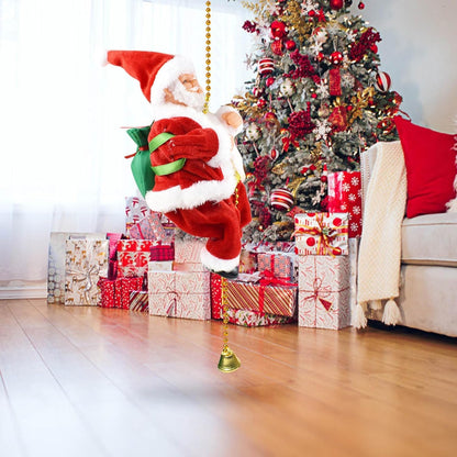 Santa Claus Musical Climbing Rope, Santa Claus Climbing Rope,Climbing Santa Clauus,2026 New Electric Santta Climbinng Roppe,Funny Musical Christmas Tree Ornament, Holiday Decoration Gift (3 pcs)