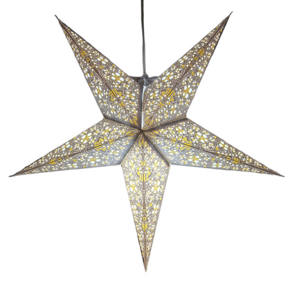 Yepsio Paper Star Lantern Lampshade, 60 cm, Hanging Decorations for Christmas, Wedding, Home, Party (Galaxy 009)