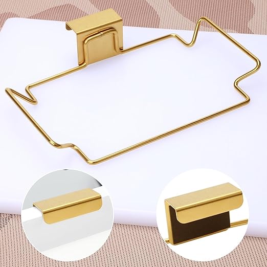 2 Pcs Large Stainless Steel Trash Bag Holder