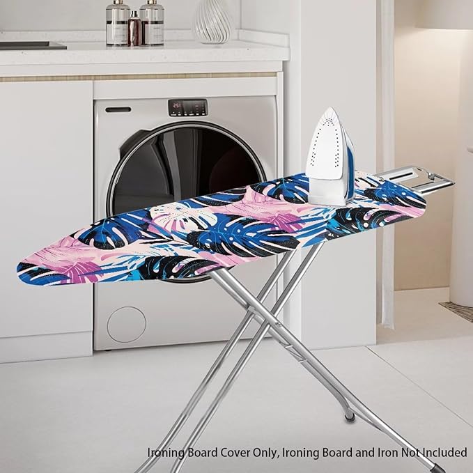 Tropical Palm Tree Leaves Ironing Board and Pad Standard Size Ironing Board