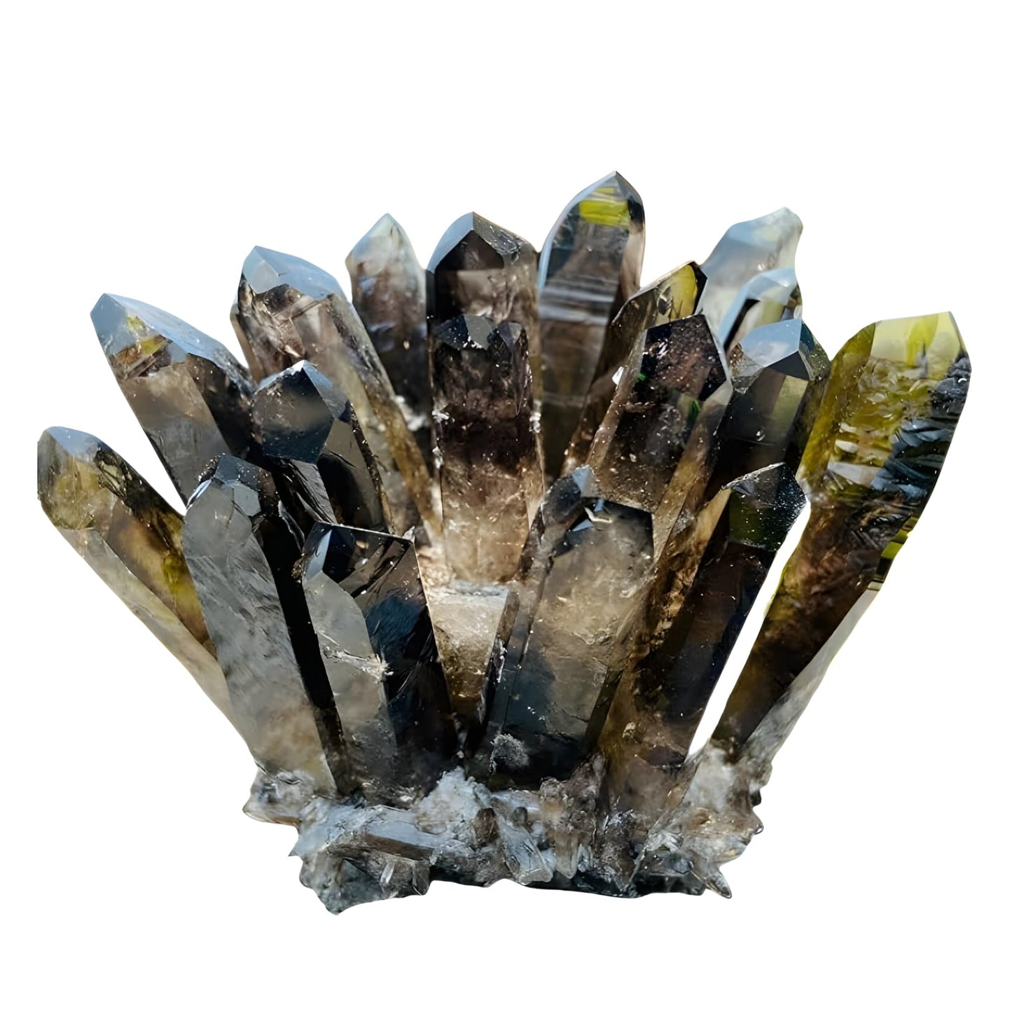 Smoky Quartz Crystal Cluster Large Quartz Crystal Cluster Natural Healing Stones Crystal Quartz Cluster Natural Crystal Quartz Stones for Relaxation Crystal Quartz Cluster