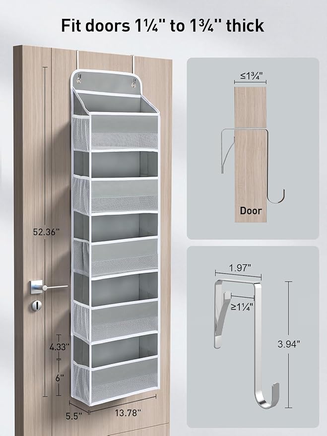 Yecaye 1 Pc Over the Door Organizer