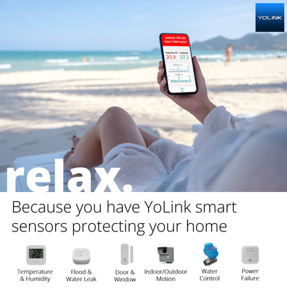 YoLink LoRa Smart Door & Window Sensor: Up to 1/4 Mile Open-Air Range, Door Left-Open Reminders, up to 5 Year Battery Life, Alexa, IFTTT, Home Assistant, Home Security, Hub Required