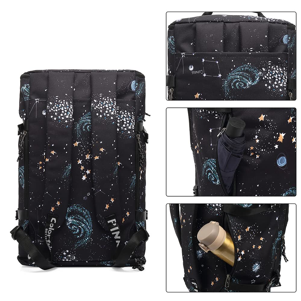 Kalesi Cool Gym Duffle Bag Backpack 4-Way Waterproof with Shoes Compartment for travel Sport Hiking laptop Lightweight