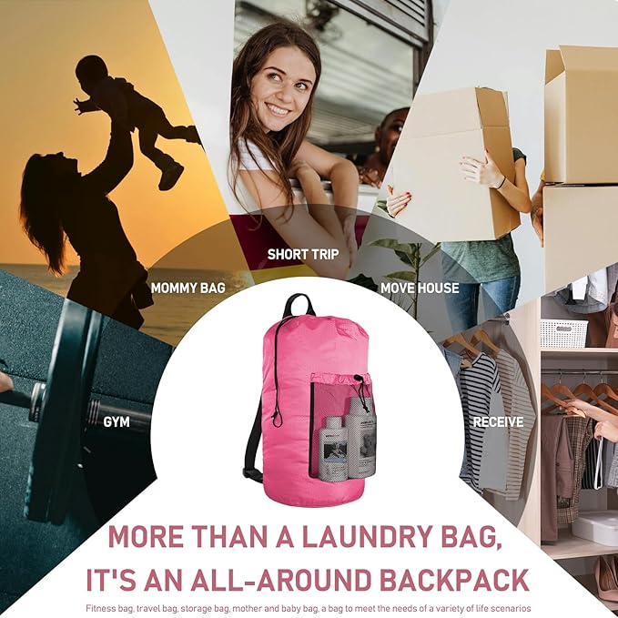 Laundry Bag Backpack Large Travel Laundry Bag