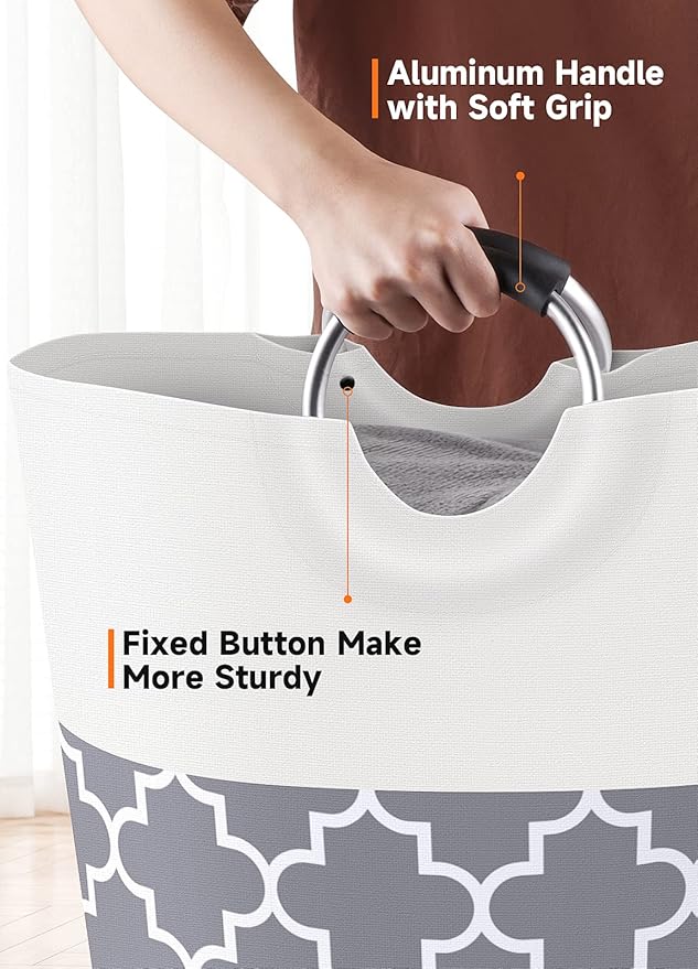 Large Laundry Basket Laundry Hamper Bag Washing Bin Clothes Bag Collapsible Tall