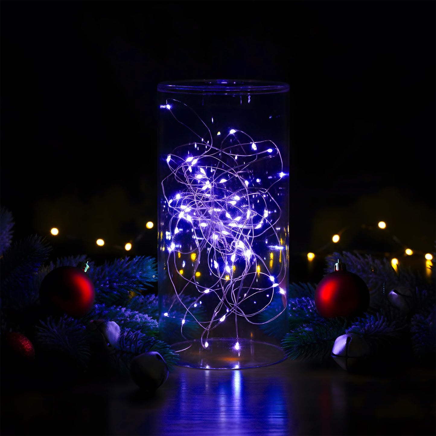 Macarrie 6 Pcs Fairy Lights USB Powered 16 ft 50 LED String Lights for Indoor Outdoor Bedroom DIY Party Wedding Home Festival Tree Garden Xmas Decoration (White)