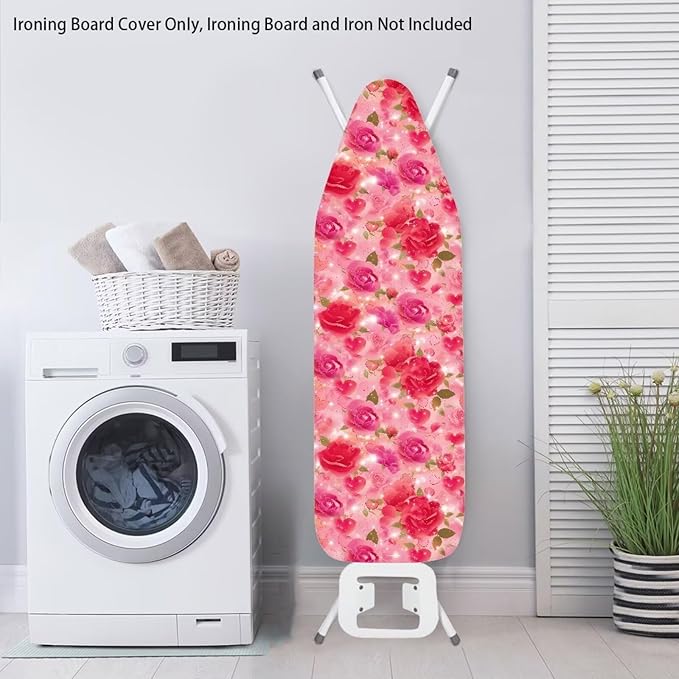 Rose Design Extra Thick Ironing Board Covers