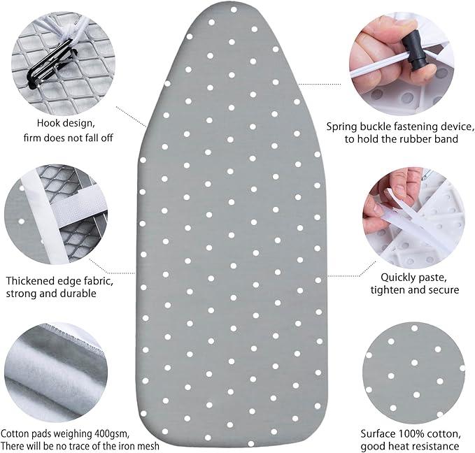 Small Ironing Board Cover Scorch Resistant, Table top Ironing Board Cover