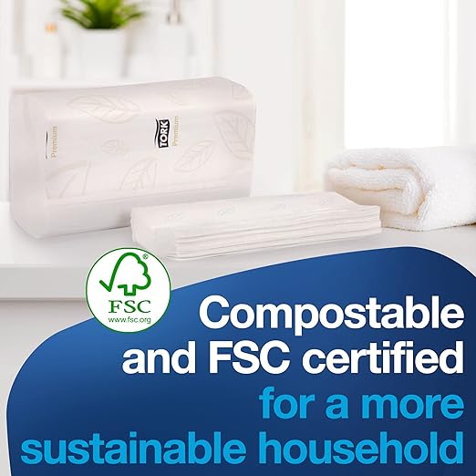 Tork Soft Xpress Multifold Paper Hand Towels White, H2 System Compatible 16