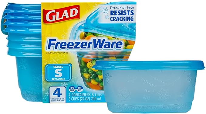 Glad GladWare Freezerware Food Storage Containers