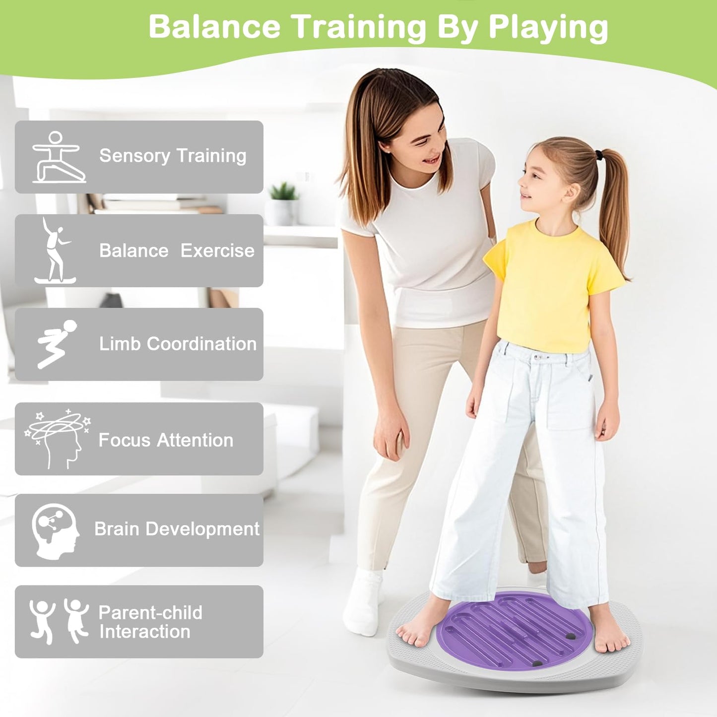 Zozimix Balance Board with Maze for Kids, 18 inch Labyrinth Wobble Board Rocking Seesaw Sensory Training with 3 Balls & 2 Replacement Labyrinth Disks, Non-Slip Pedals Indoor Outdoor for Boys Girls