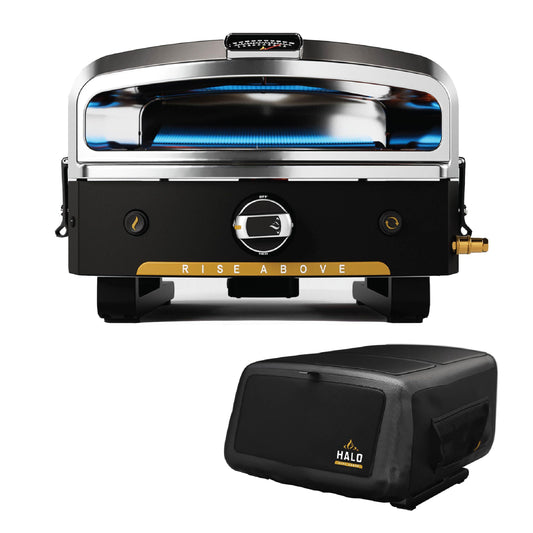 Halo Versa 16 Propane Gas Outdoor Pizza Oven with Rotating Cooking Stone | Portable Appliance for all Outdoor Kitchens | Oven Cover Included