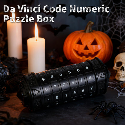 VIGIamy Cryptex Da Vinci Code Numeric Puzzle Box,Metal Money & Jewelry Puzzle Box for Cash Gift with Hidden Compartment,Escape Room Brain Teaser for Teens & Adults,Unique Gift for Christmas & Birthday